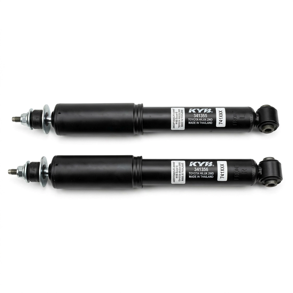 AMORTISSEUR AVANT DROIT ET GAUCHE POUR TOYOTA HILUX DEUX ROUES MOTRICES KYB THAÏLANDE