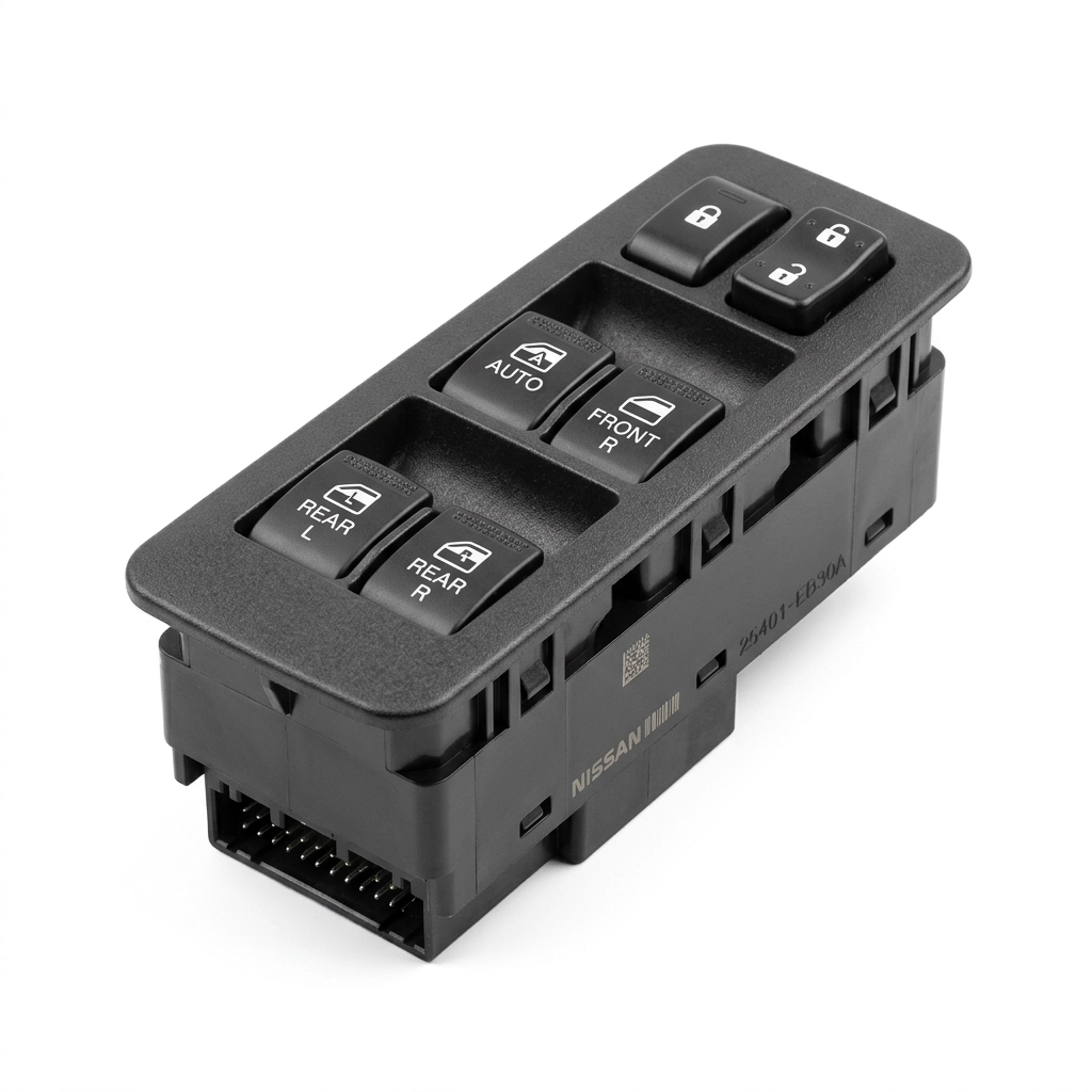 Bouton de commande de lève-vitre électrique côté gauche pour Nissan Navara