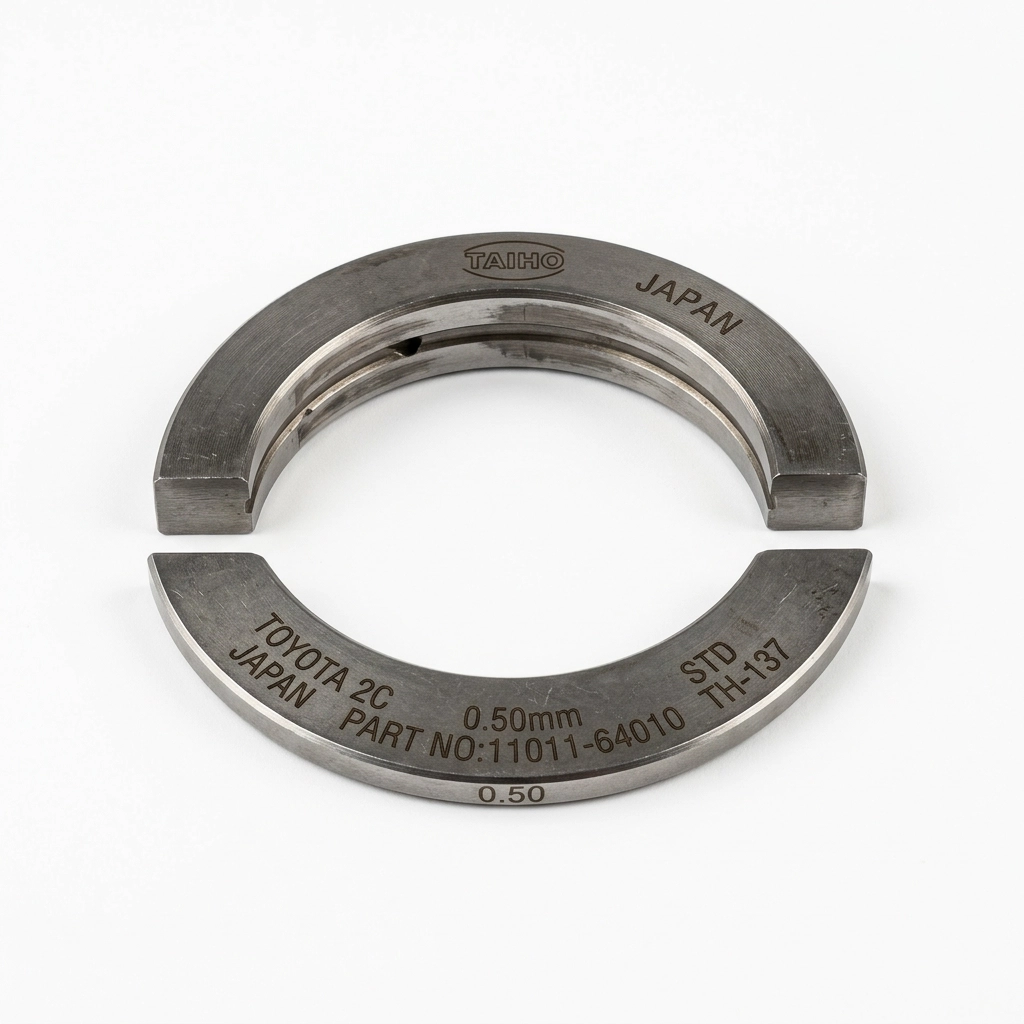 Cale latérale de vilebrequin dimension 0.50 millimètres pour Toyota Corolla moteur 2C Taiho Japon