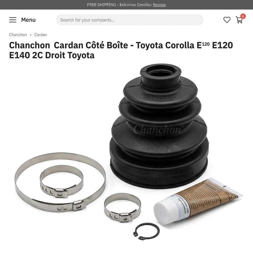 Chanchon Cardan Côté Boîte Toyota Corolla E120 E140 2C Droit Toyota