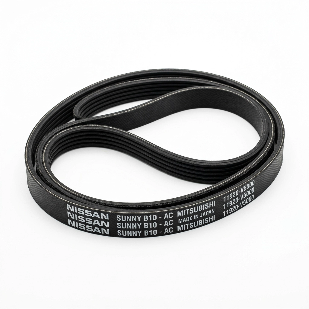 Courroie d'alternateur pour Nissan Sunny B10 avec climatisation Mitsubishi