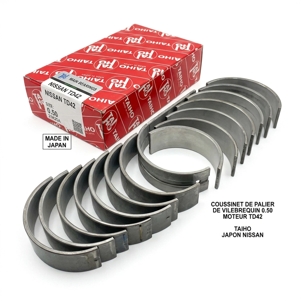 COUSSINET DE PALIER DE VILEBREQUIN 0.50 MOTEUR TD42 TAIHO JAPON NISSAN