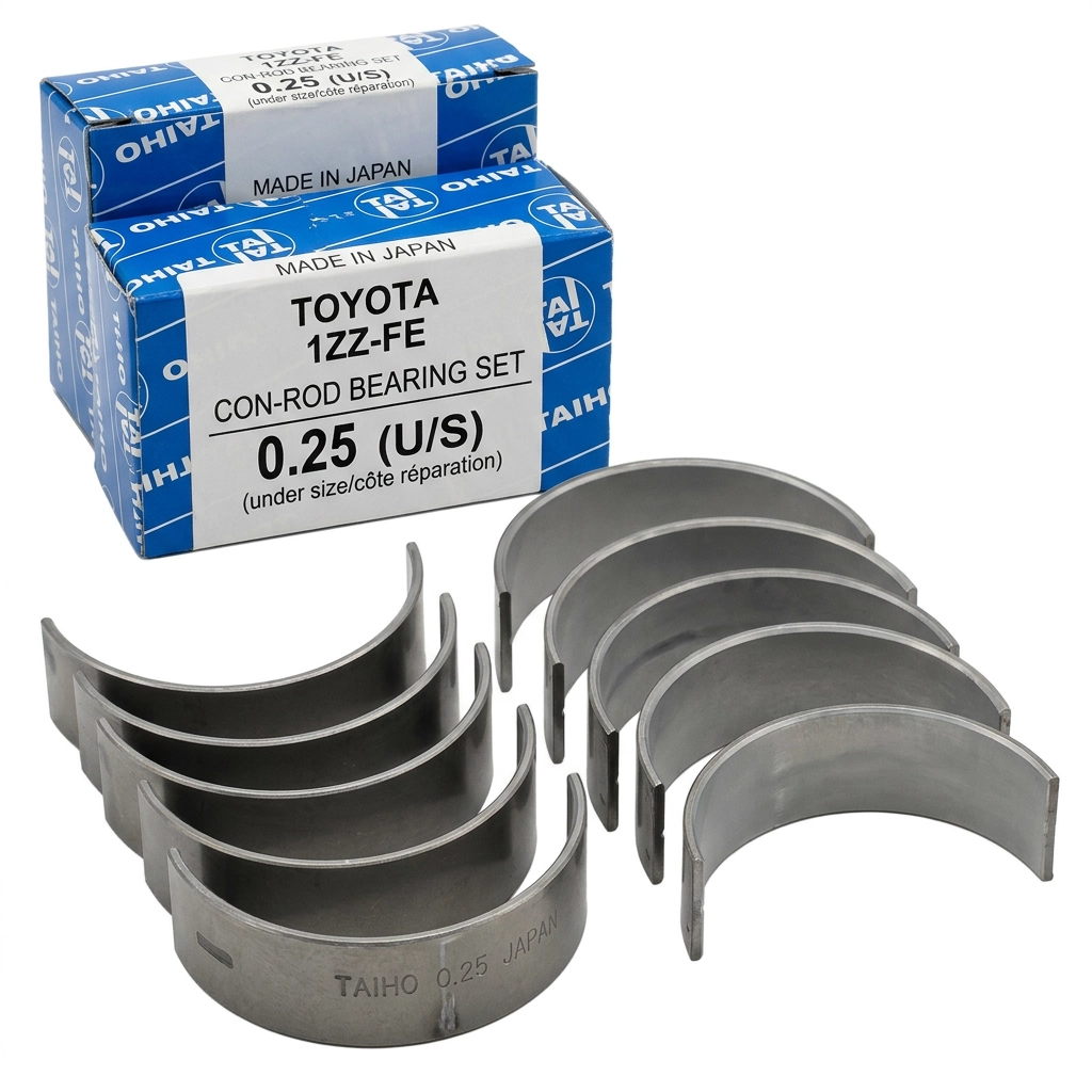 Coussinet de bielle pour Toyota Corolla Essence moteur 1ZZ-FE côte réparation 0.25 fabriqué par Taiho Japon