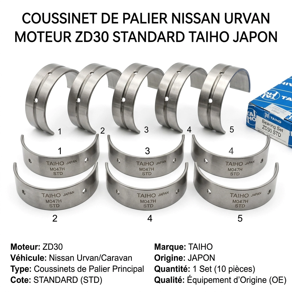 COUSSINET DE PALIER NISSAN URVAN MOTEUR ZD30 STANDARD TAIHO JAPON