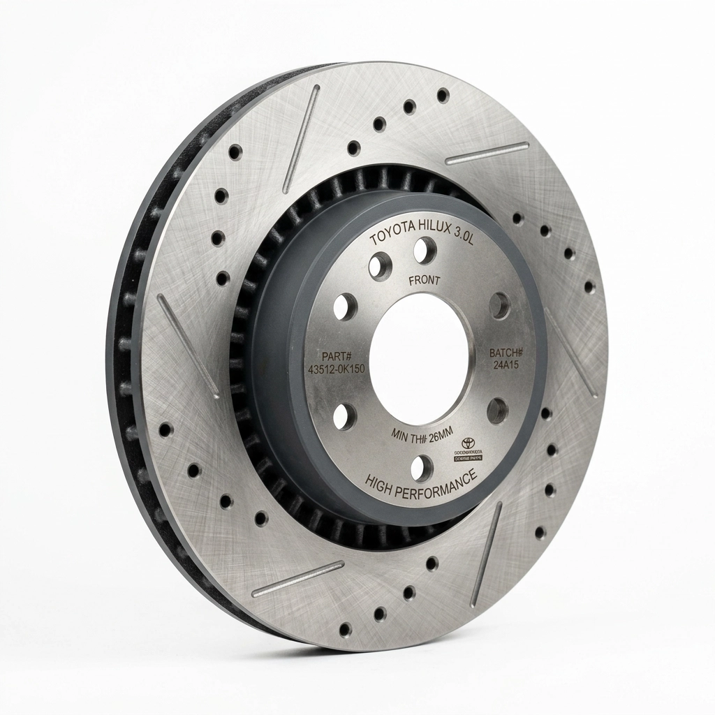 Disque de frein avant pour Toyota Hilux 3.0 litres