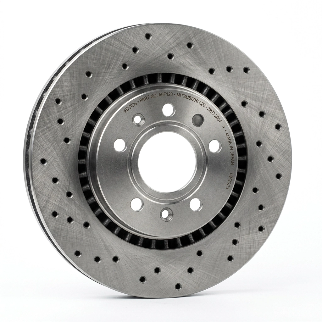 Disque de frein avant pour Mitsubishi L200 2 roues motrices à partir de 2007 ADVICS