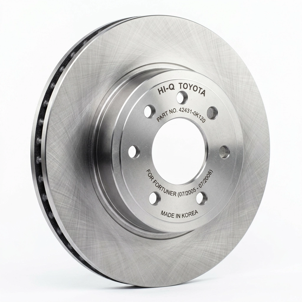 Disque de frein arrière 42431-0K120 pour Toyota Fortuner de juillet 2005 à juillet 2008 de la marque Hi-Q Toyota