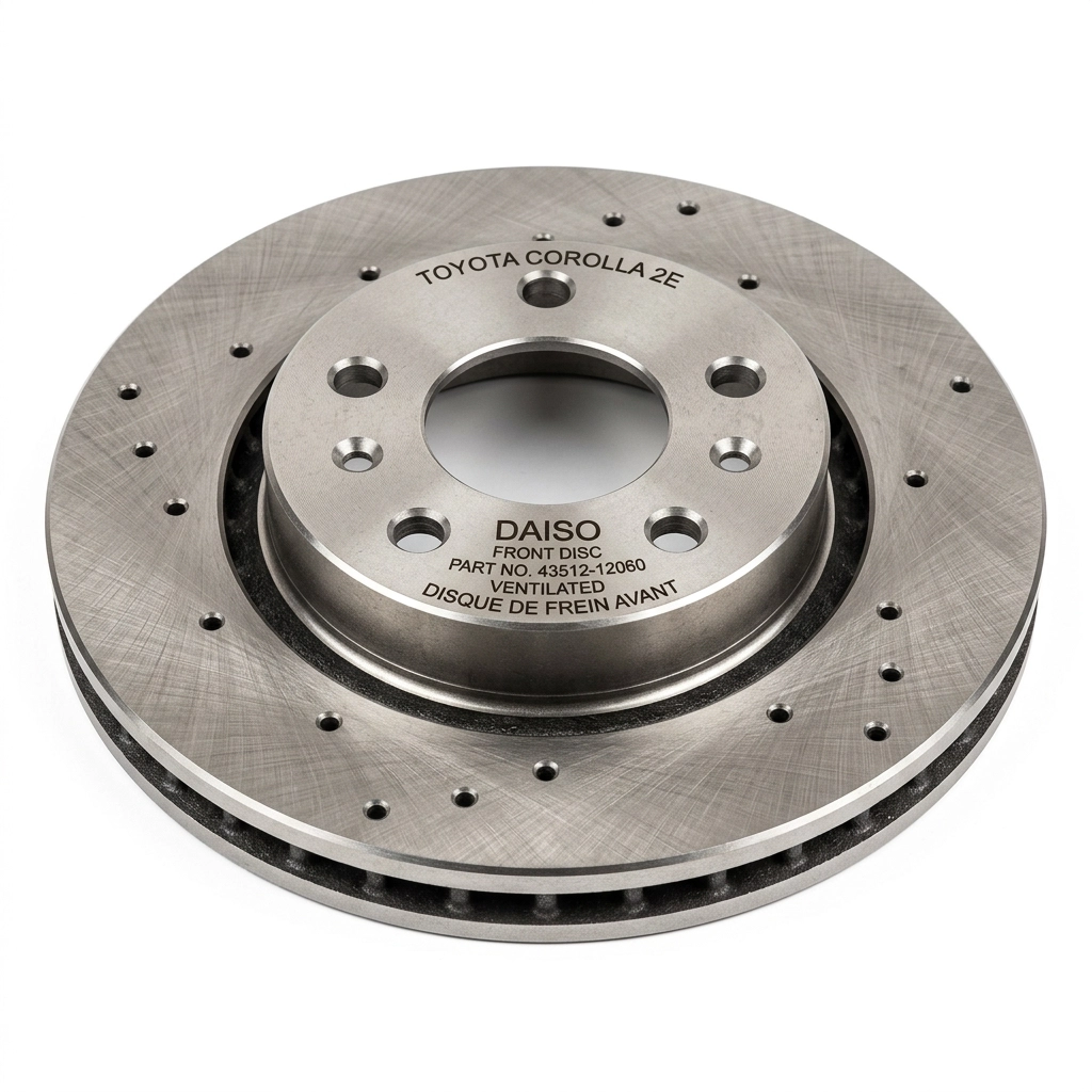 Disque de frein avant Toyota Corolla 2E Daiso