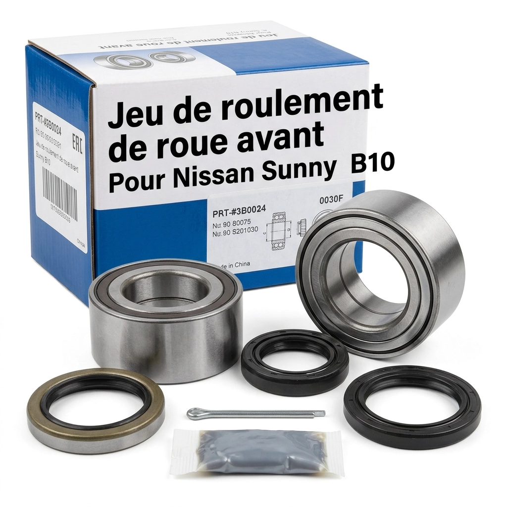 Jeu de roulement de roue avant pour Nissan Sunny B10