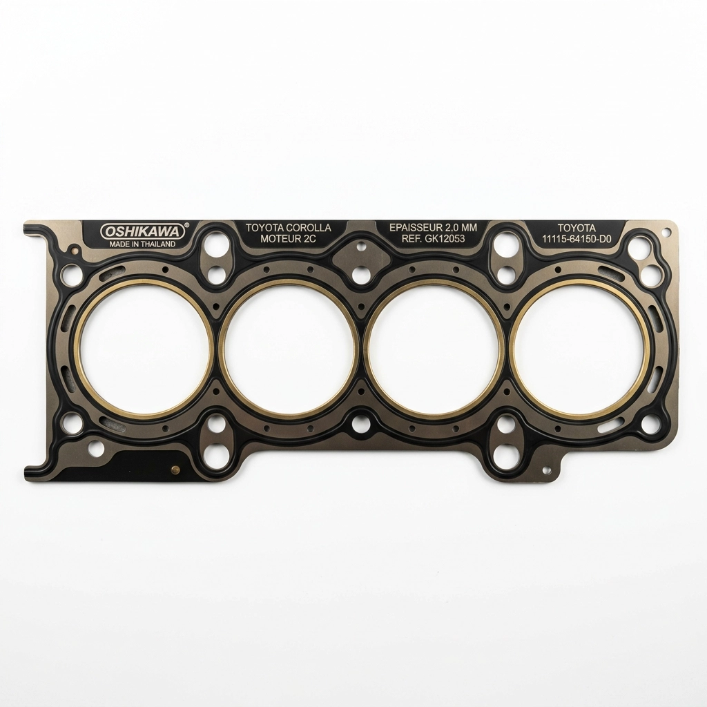 JOINT DE CULASSE POUR TOYOTA COROLLA MOTEUR 2C EPAISSEUR 2,0 MILLIMETRES OSHIKAWA THAILANDE
