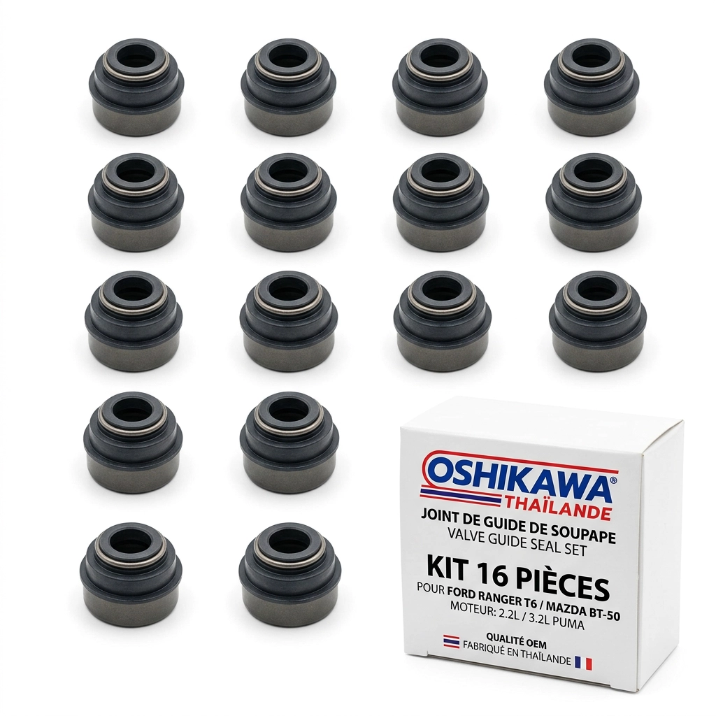Joint de guide de soupape pour Ford Ranger T6 (16 pièces) Oshikawa Thaïlande