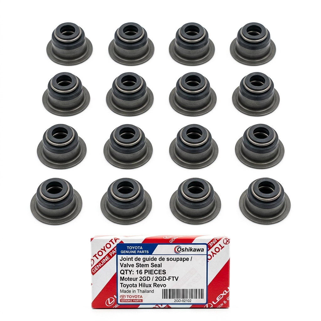 Joint de guide de soupape Toyota Hilux Revo moteur 2GD 16 pièces Oshikawa Toyota Thaïlande