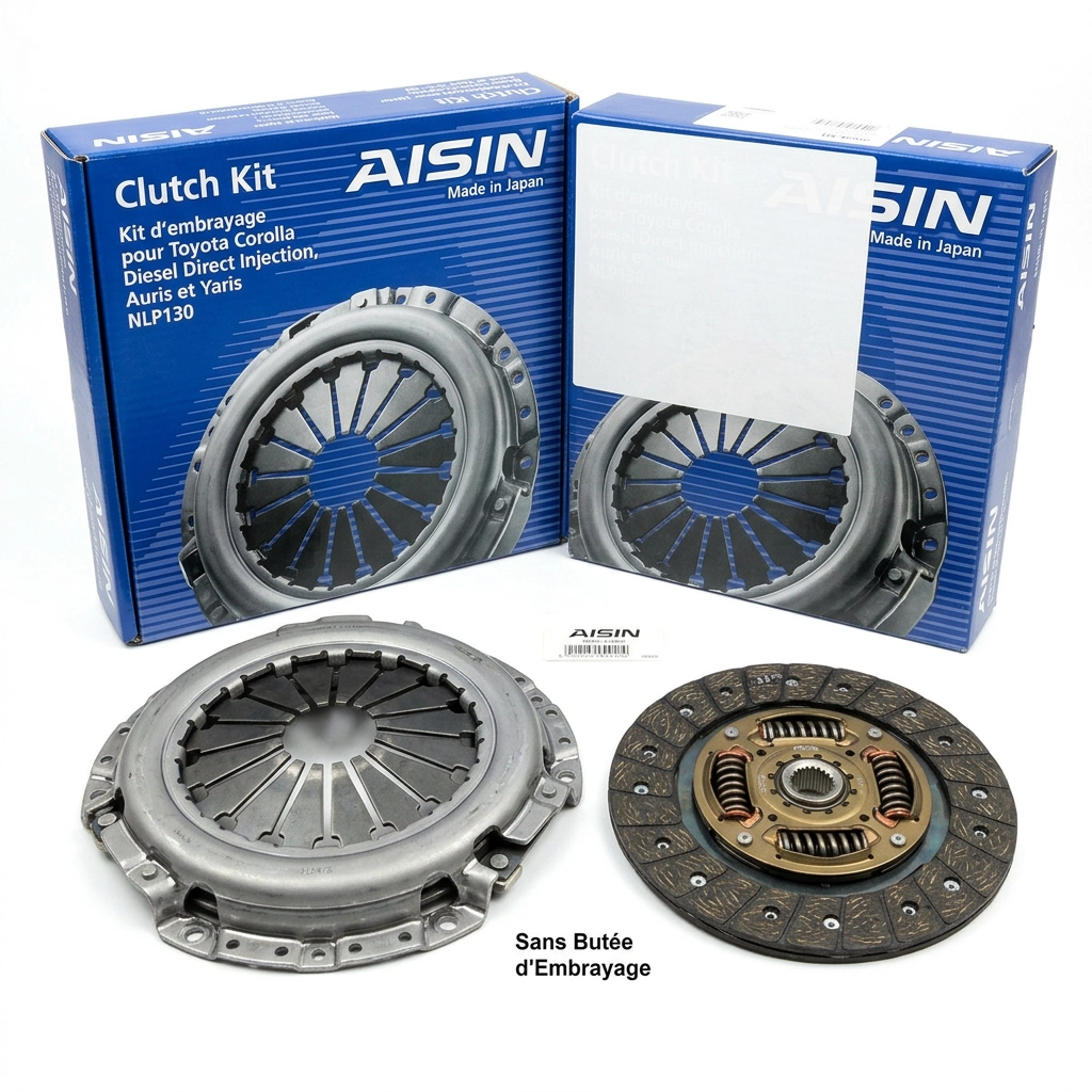Kit d'embrayage pour Toyota Corolla Diesel Direct Injection, Auris et Yaris NLP130 sans butée Aisin Japon Toyota