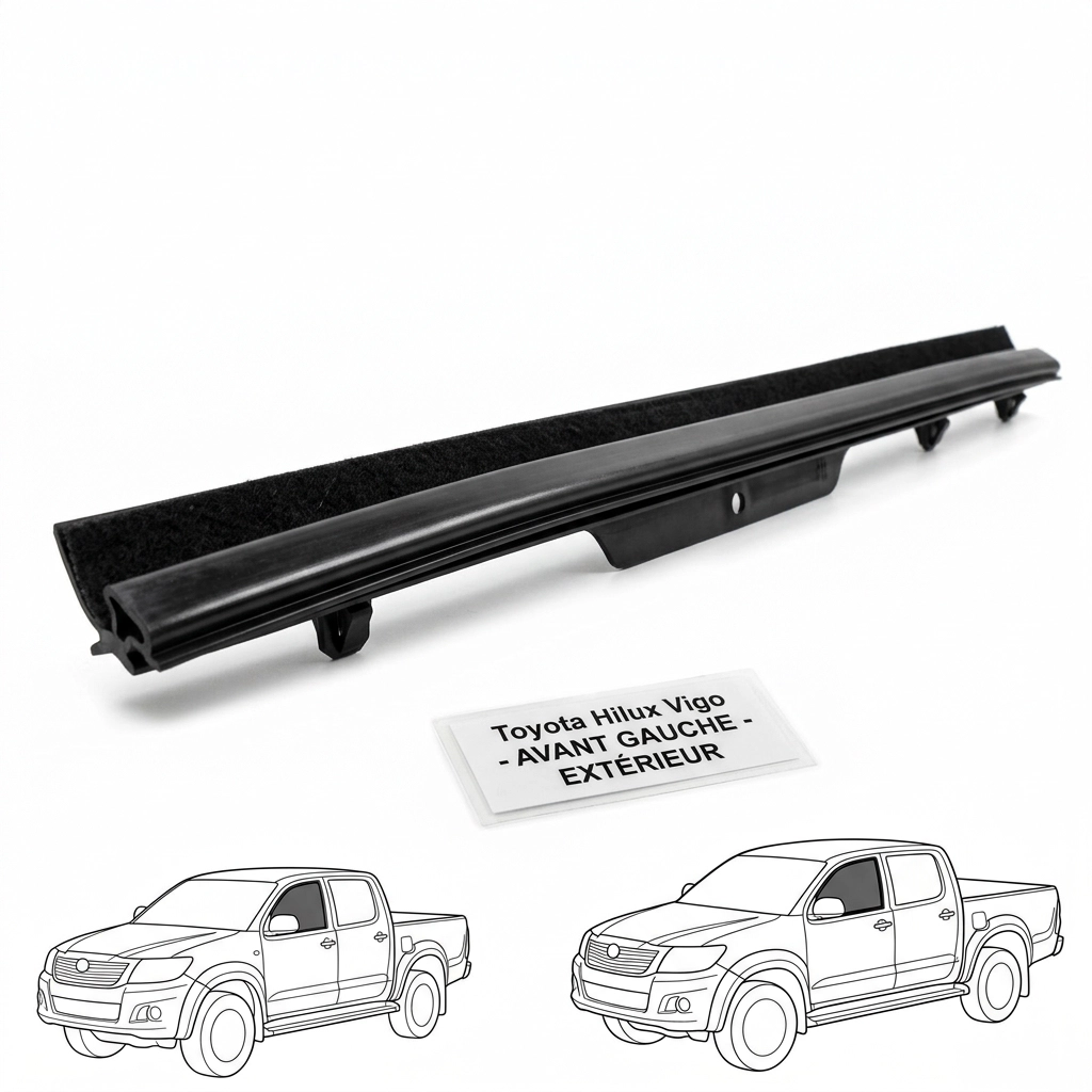 Lèche-vitre extérieur avant gauche pour Toyota Hilux Vigo