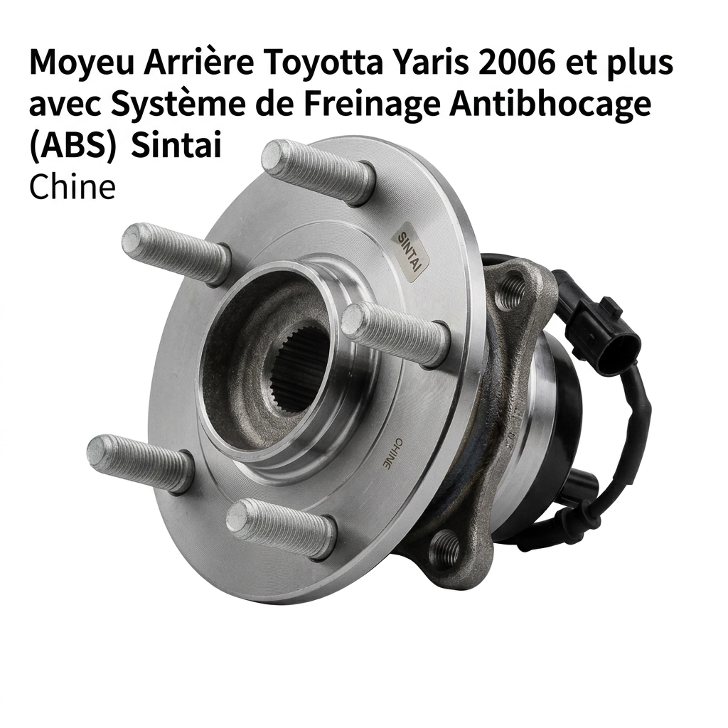 Moyeu Arrière Toyota Yaris 2006 et plus avec Système de Freinage Antiblocage Sintai Chine