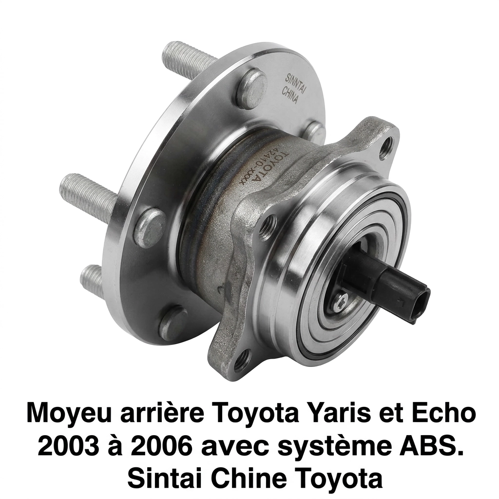 Moyeu arrière Toyota Yaris et Echo 2003 à 2006 avec système ABS Sintai Chine Toyota