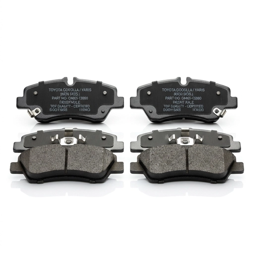 Plaquettes de frein avant pour Toyota Corolla Nouveau Modèle et Toyota Yaris Nouveau Modèle