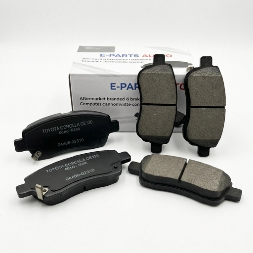 Plaquettes de frein arrière pour Toyota Corolla CE120