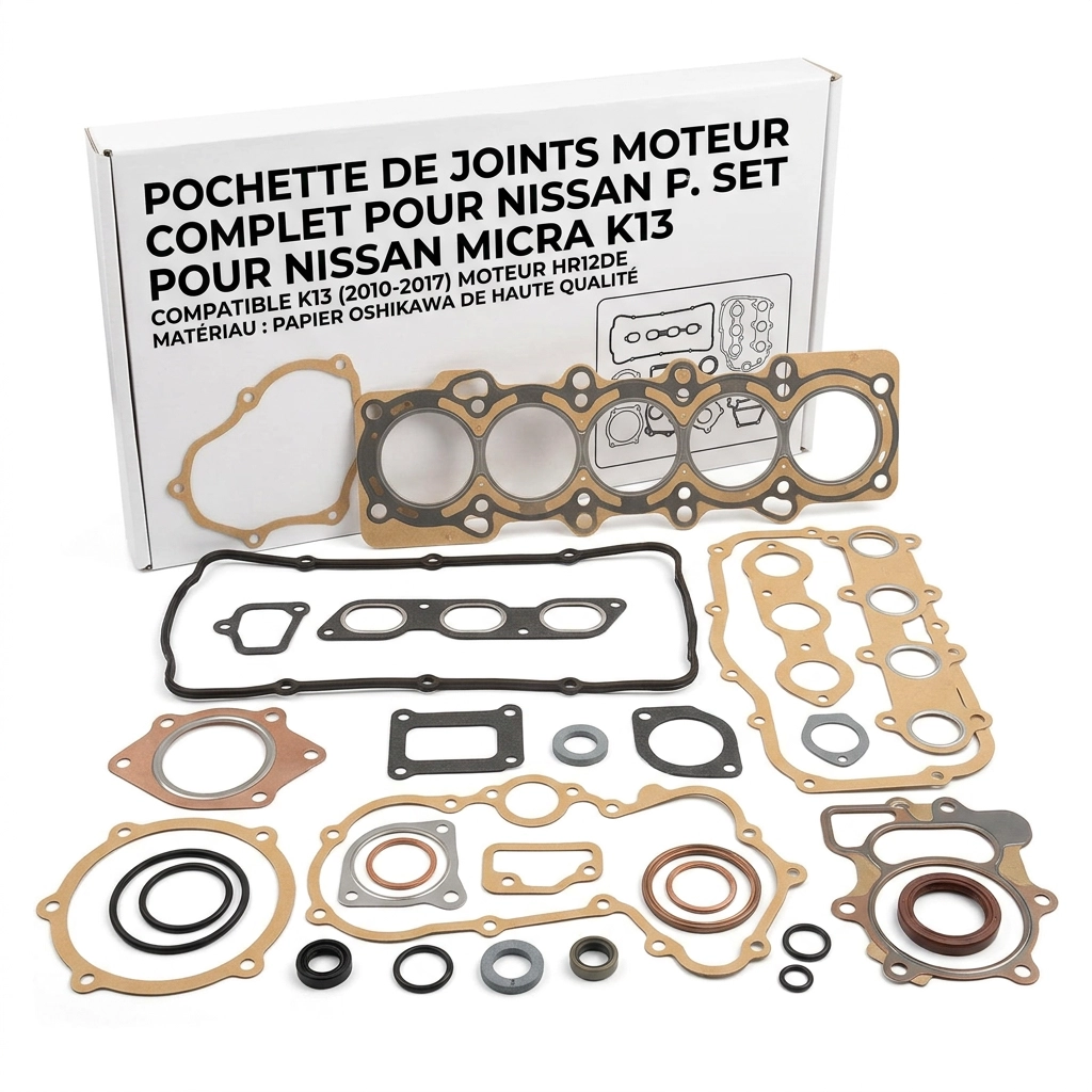 Pochette de joints moteur pour Nissan Micra K13 en papier Oshikawa