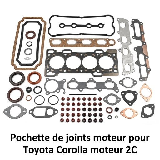 Pochette de joints moteur pour Toyota Corolla moteur 2C
