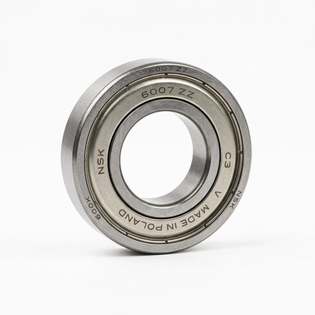 ROULEMENT A BILLES 6007 DEUX FLASQUES METALLIQUES JEU INTERNE C3 NSK POLOGNE