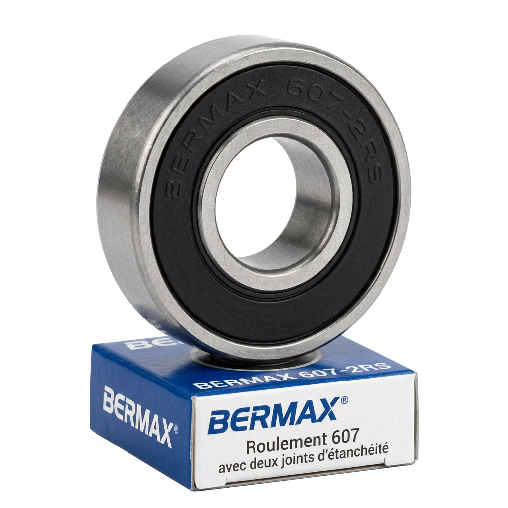 Roulement 607 avec deux joints d'étanchéité Bermax