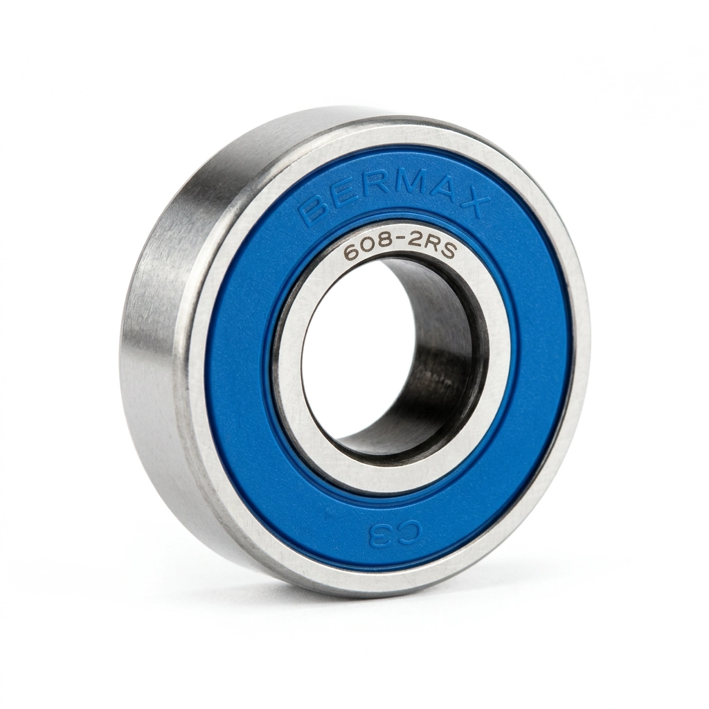 Roulement 608 avec deux joints d'étanchéité en caoutchouc Bermax
