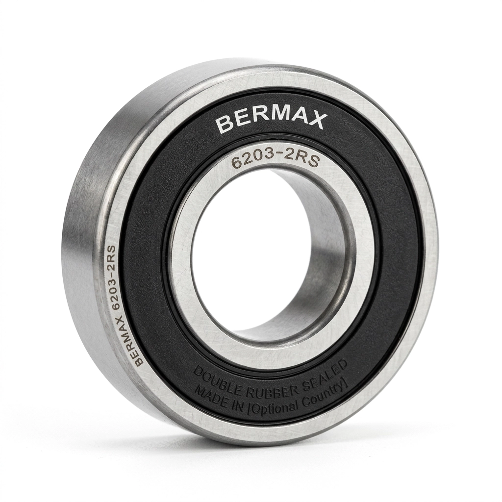 ROULEMENT À BILLES 6203 DOUBLE ÉTANCHÉITÉ EN CAOUTCHOUC BERMAX