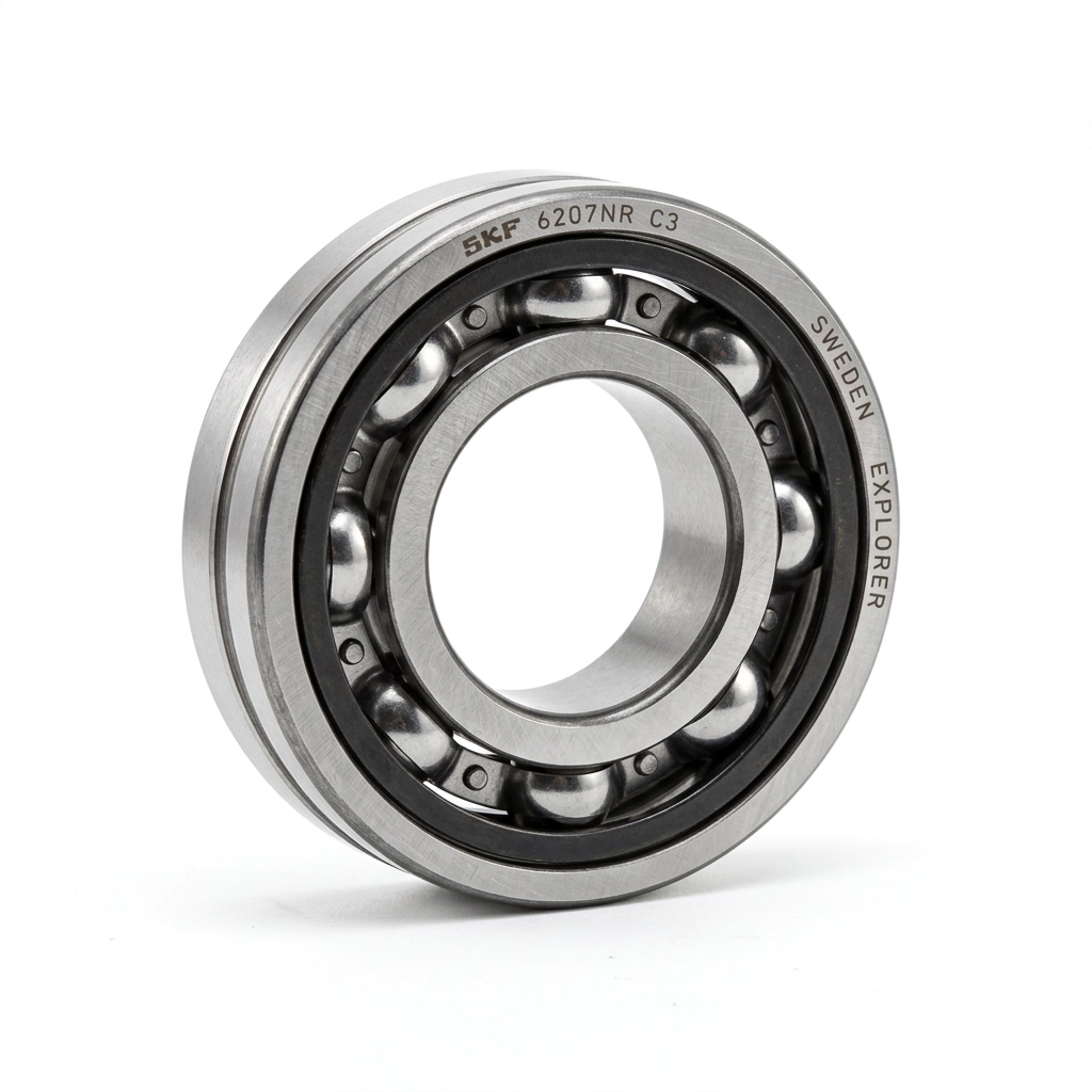 Roulement à billes à gorge profonde 6207 avec segment d'arrêt et jeu radial interne C3