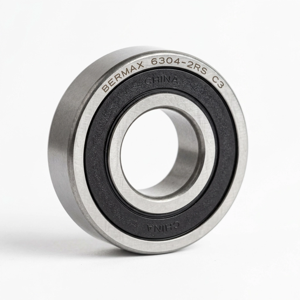 Roulement à billes 6304 deux joints d'étanchéité en caoutchouc jeu interne augmenté C3 Bermax Chine