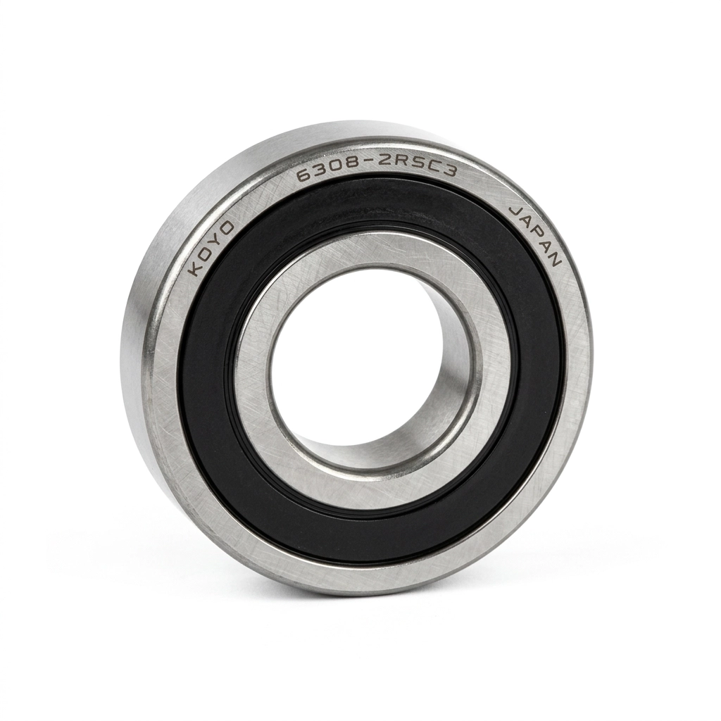 Roulement à billes 6308 avec deux joints d'étanchéité en caoutchouc et jeu interne élargi C3 Koyo Japon