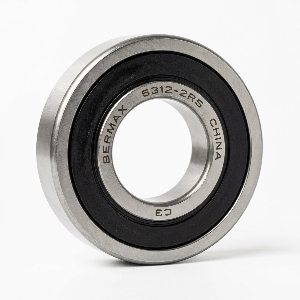 Roulement à billes 6312 avec deux joints d'étanchéité en caoutchouc de la marque Bermax Chine