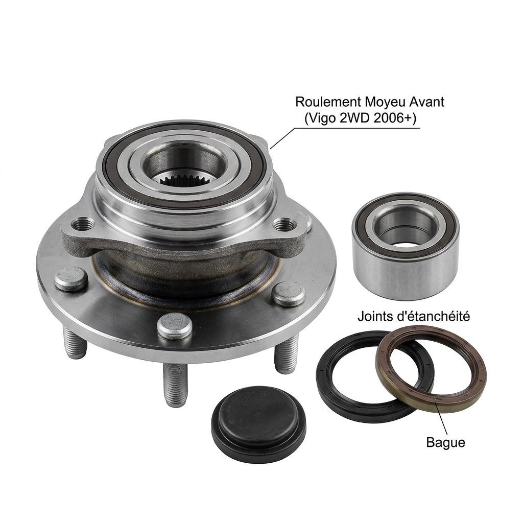 Roulement roue avant Vigo deux roues motrices 2006 et après Toyota