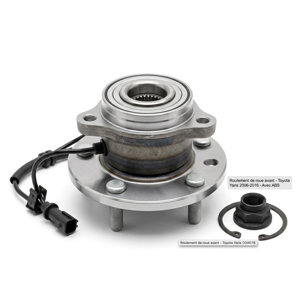 Roulement de roue avant pour Toyota Yaris de 2006 à 2016 avec système de freinage antiblocage