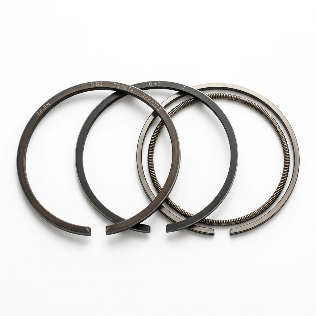 Segment de piston 0.50 pour Toyota Corolla Essence 2002 et plus moteurs 1ZZ et 3ZZ Riken Japon Toyota
