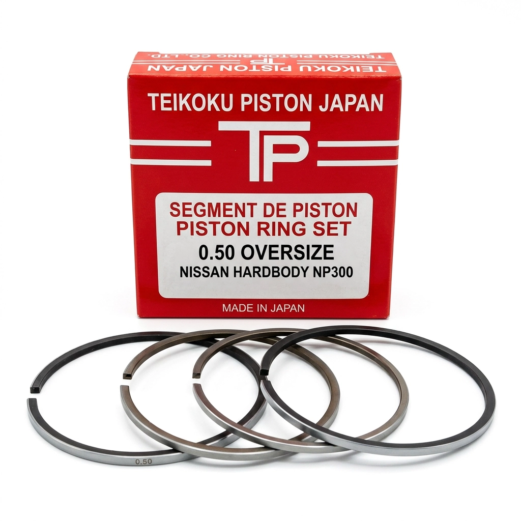 Segment de piston 0.50 Nissan Hardbody NP300 Teikoku Piston Japon Nissan