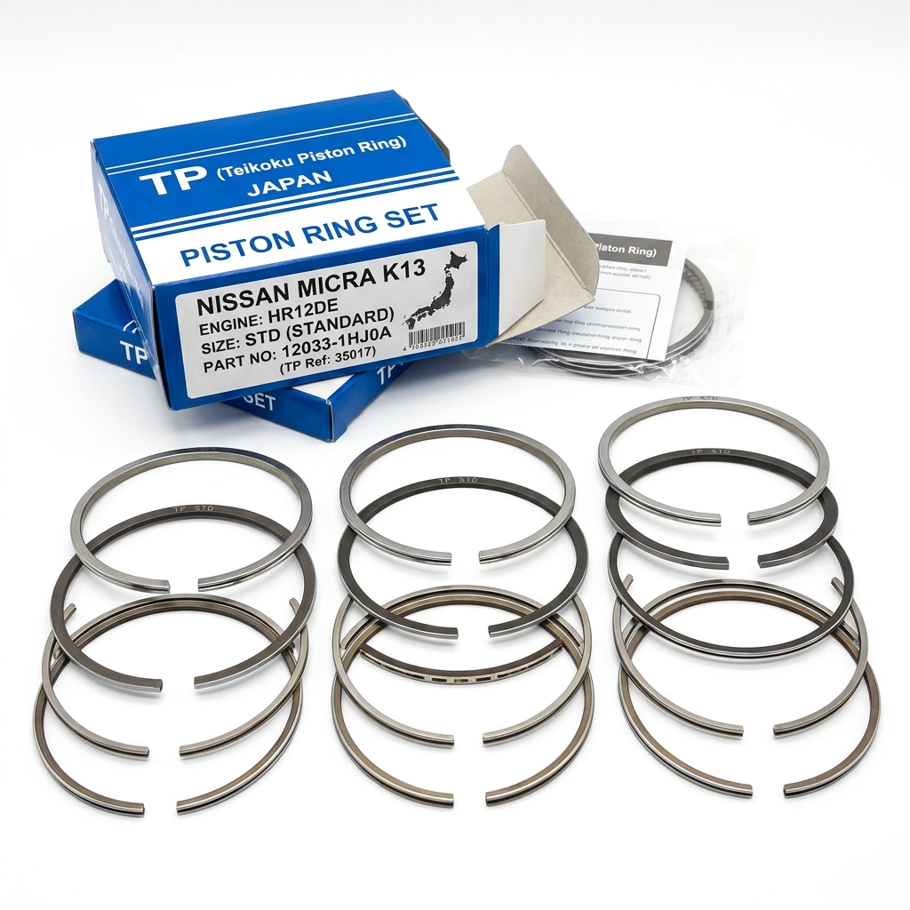 Segments de piston Standard Nissan Micra K13 Moteur HR12DE TP Japon