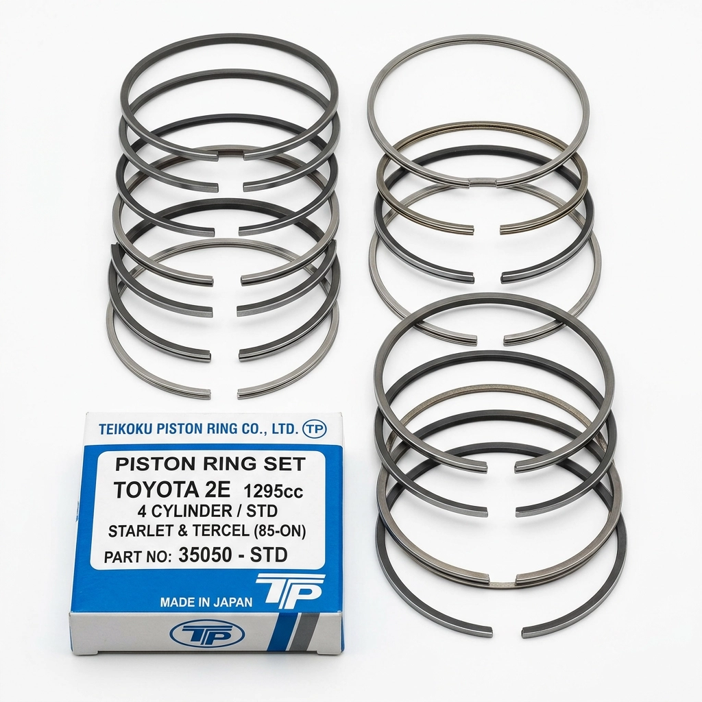 Segment de Piston Standard Toyota Starlet et Tercel Moteur 2E Teikoku Piston Japon Toyota