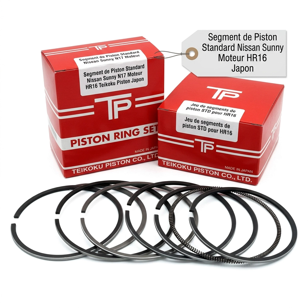 Segment de Piston Standard Nissan Sunny N17 Moteur HR16 Teikoku Piston Japon