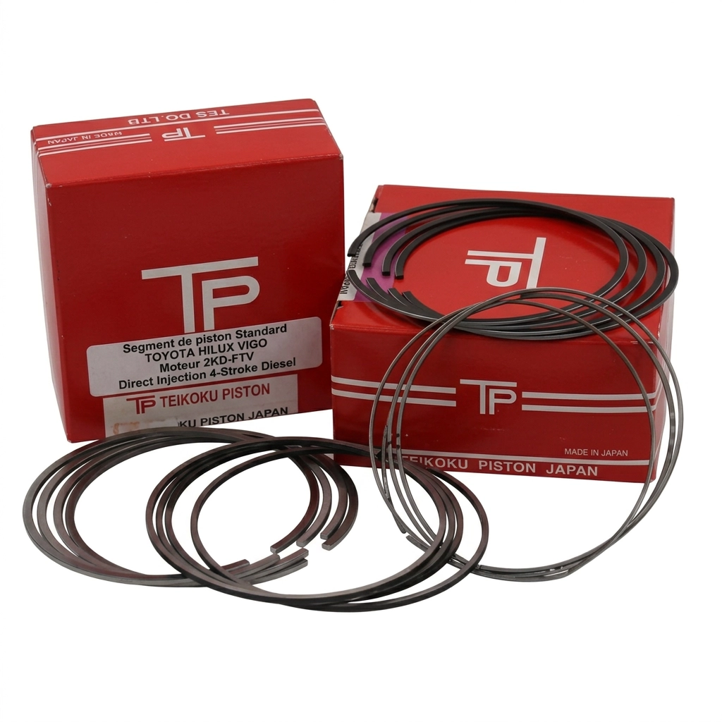 Segment de piston Standard Toyota Hilux Vigo Direct Injection 4-Stroke Diesel Moteur 2KD-FTV Teikoku Piston Japon