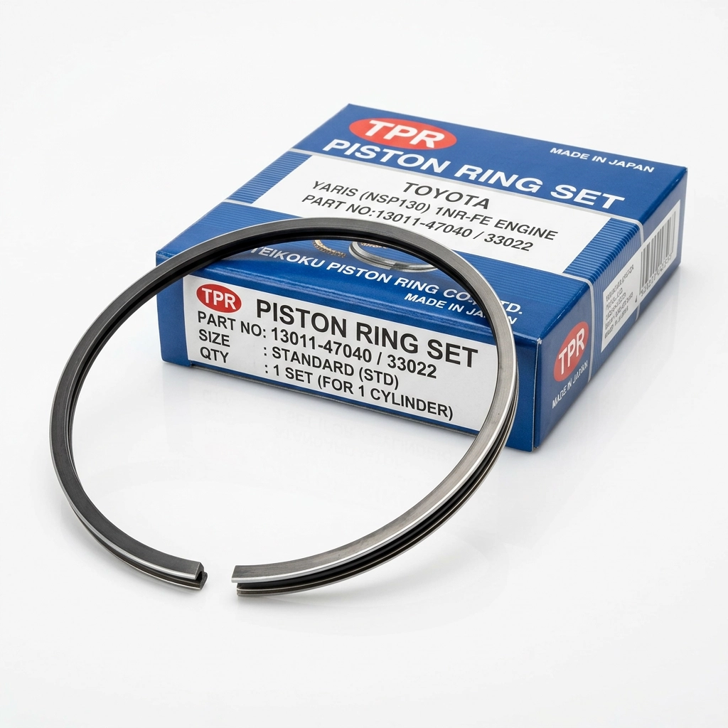 Segment de piston de taille standard pour Toyota Yaris NSP130 fabriqué par Teikoku Piston au Japon