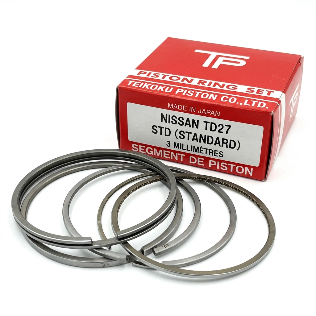 SEGMENT DE PISTON STANDARD TD27 3 MILLIMÈTRES TEIKOKU PISTON JAPON NISSAN