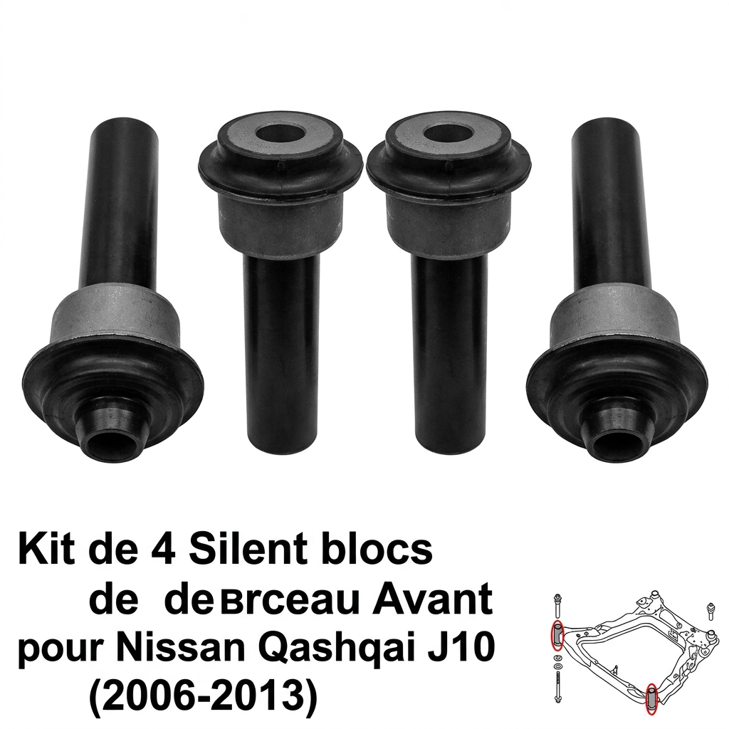 Silent bloc de berceau avant pour Nissan Qashqai J10