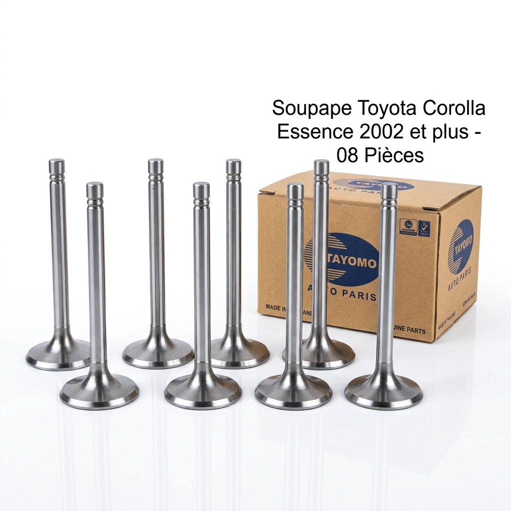 Soupape Toyota Corolla Essence 2002 et plus - 08 Pièces - Tayomo Thailand