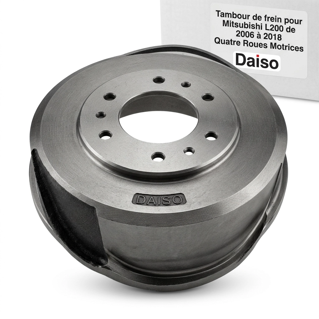 Tambour de frein pour Mitsubishi L200 de 2006 à 2018 Quatre Roues Motrices Daiso