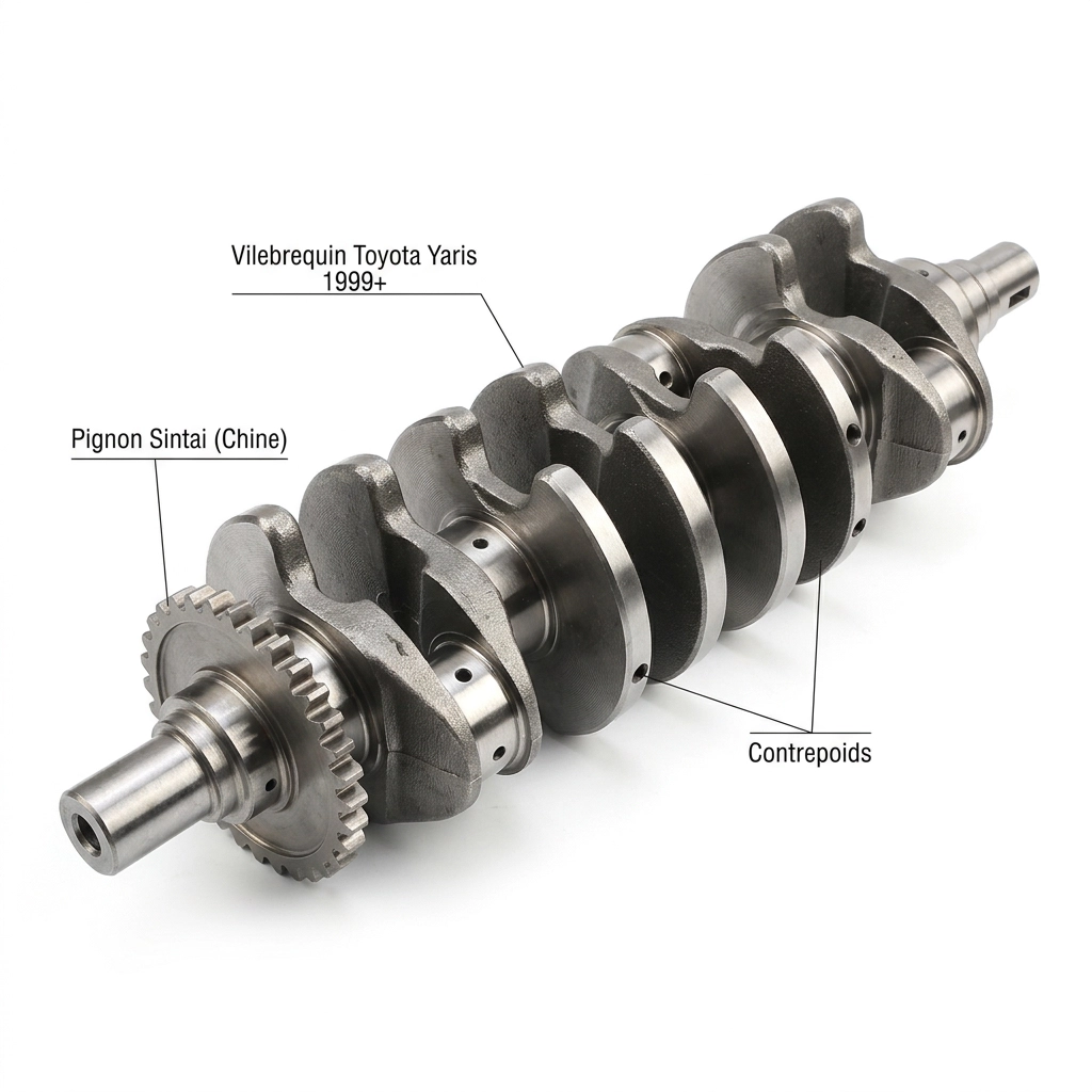 Vilebrequin Toyota Yaris 1999 et plus avec pignon Sintai Chine